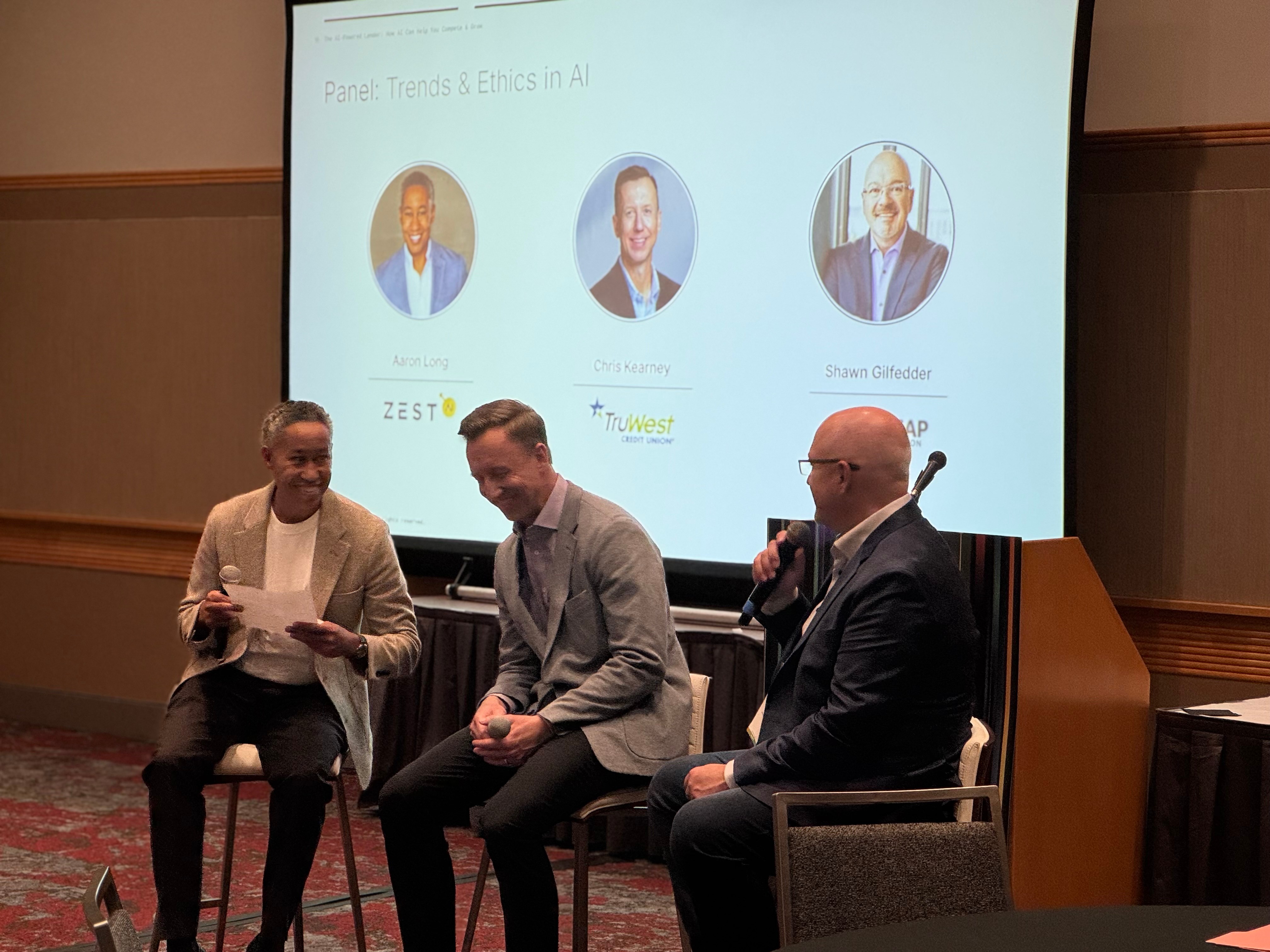 Photo of a wooden lectern and chair inside a room.